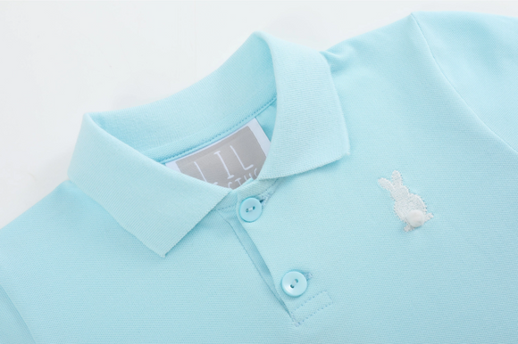 Lt. Blue Easter Bunny Polo Shirt