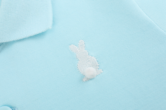 Lt. Blue Easter Bunny Polo Shirt