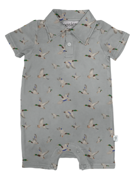 Mallards Short Sleeve Bamboo Polo Romper