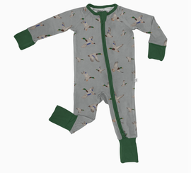 Mallards Bamboo Long Sleeve Zippy PJ