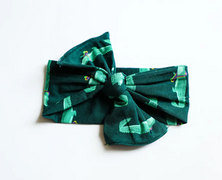 Mardi Gator Bamboo Bow Headband