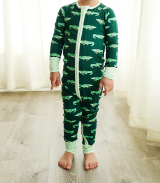 Mardi Gator Double Zipper Bamboo PJ: