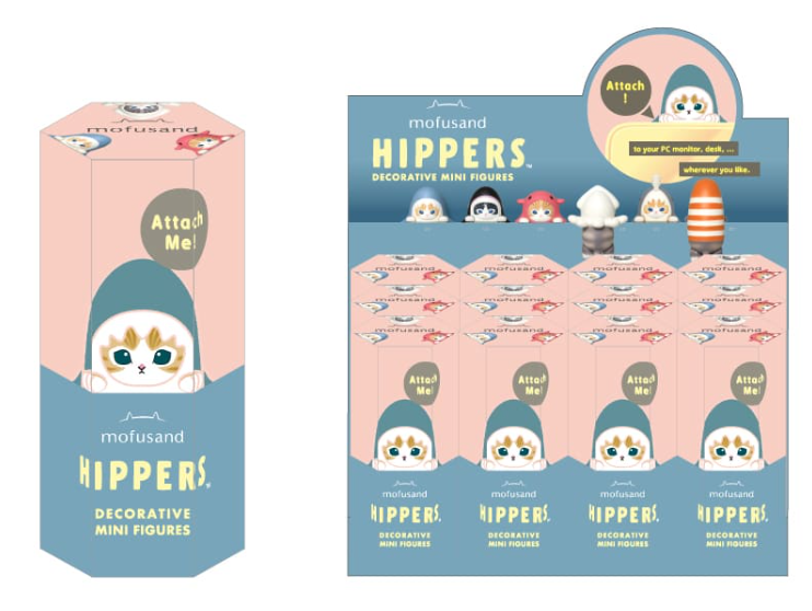 Mofusand Hippers Decorative Mini Figures