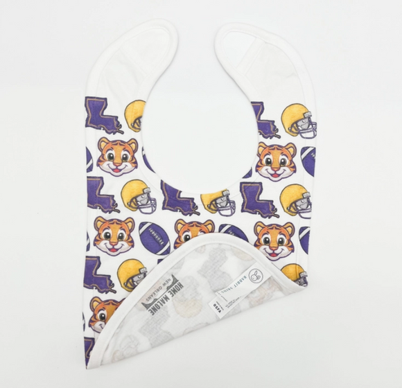 Louisiana Tigers Baby Bib