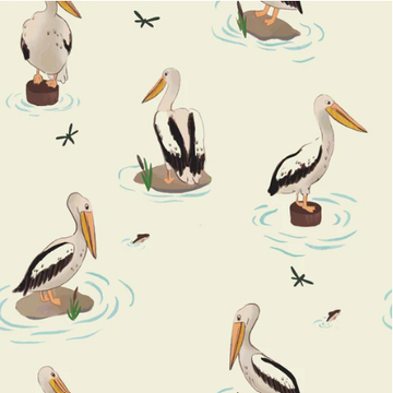 Coastal Pelicans Zippy Bamboo PJ's - 0