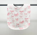 Pink Bows Baby Bib-1