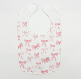 Pink Bows Baby Bib - 0