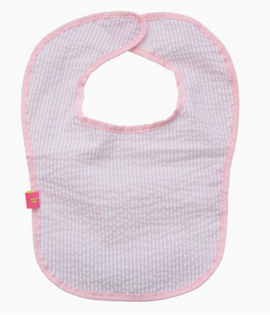 Seersucker Bib: Pink