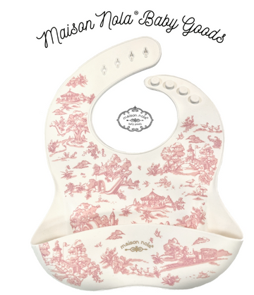Louisiana-Theme Bibs: Pink Toile