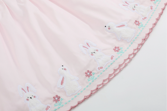 Pink Fuzzy Bunnies Dress