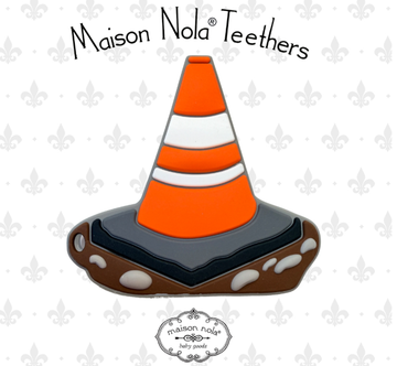Louisiana-Theme Teether: Pothole Traffic Cone