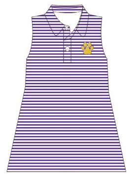 Purple Stripes with Tiger Paw - 0