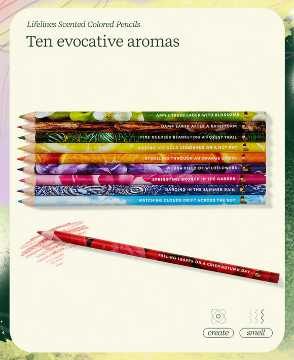 Rub & Sniff Scented Colored Pencils: 10 Pk