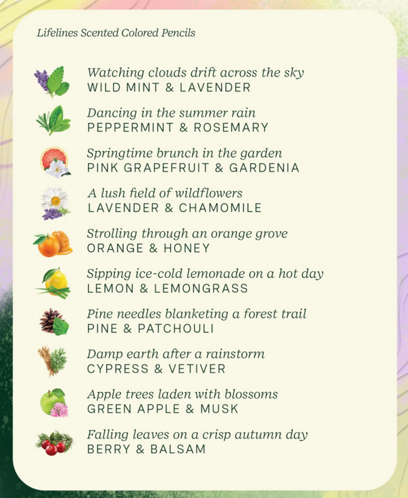 Rub & Sniff Scented Colored Pencils: 10 Pk