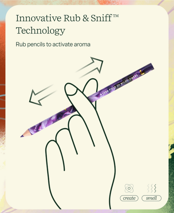 Rub & Sniff Scented Colored Pencils: 10 Pk