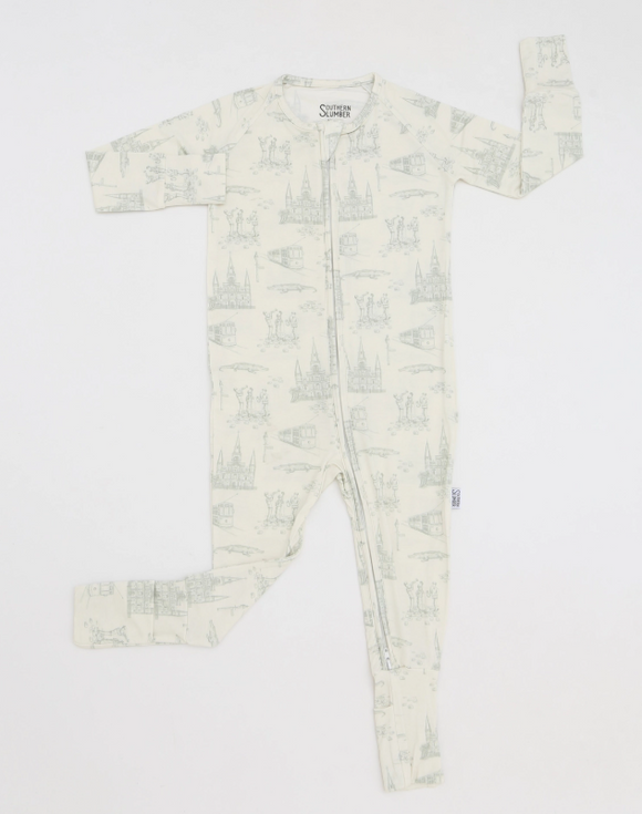 Nola Toile Bamboo Zippy