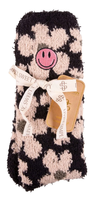 Buy black-daisy-smiley Comfy &amp; Cozy Socks: