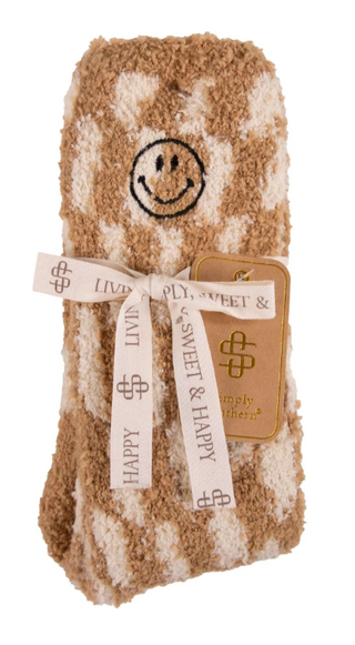 Buy tan-smiley Comfy &amp; Cozy Socks: