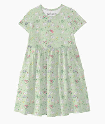 Spring Chickens Bamboo SS Pocket Dress