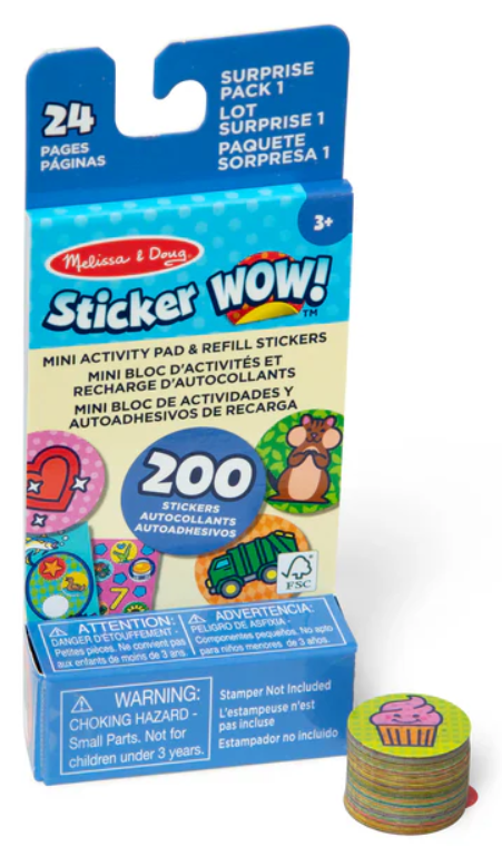 Sticker WOW! Mini Activity Pad & Refill Stickers: Surprise Pack 1