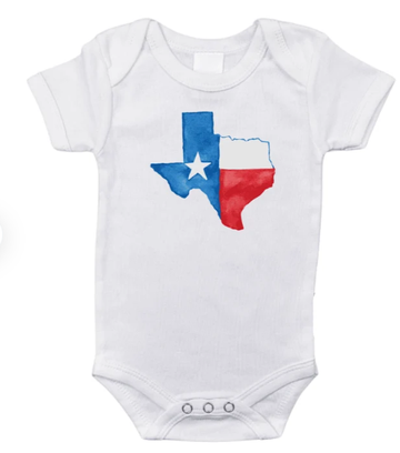 Texas Watercolor Onesie