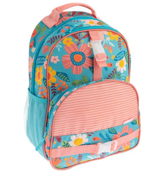 Backpack: Turquoise Floral