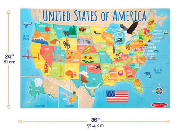 Floor Puzzle: USA Map