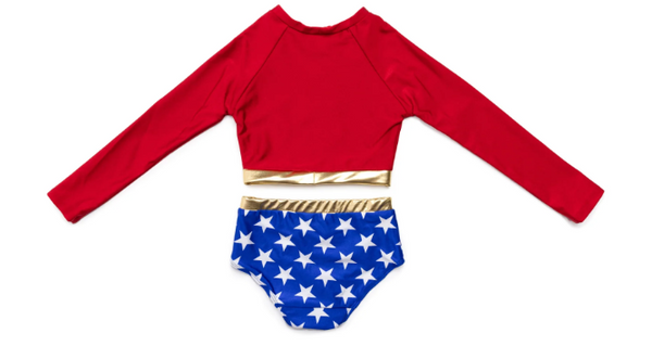 Swim Suit (2 Pc): Wonder Girl