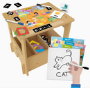 Wooden Desk Writing School-2