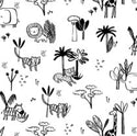 Animal Safari Magnetic Gown & Hat: NB-3M
