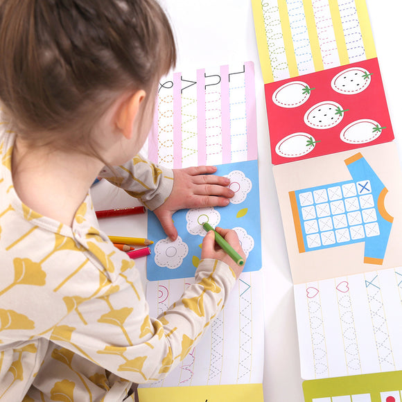 Looong Coloring Books Ready to Trace - Intermediate Lines