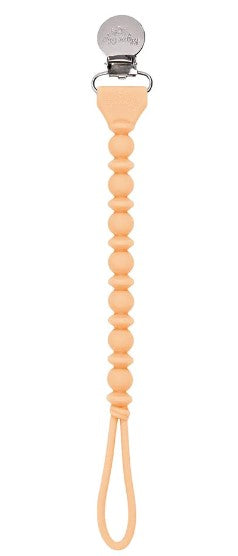 Sweetie Strap BEADED 1-piece Pacifier Clip Apricot