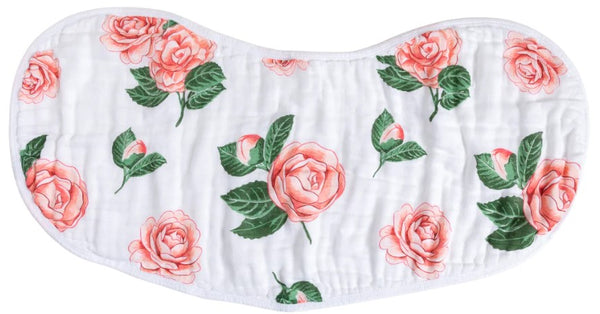 2-in-1 Burp Cloth + Bib: Camellia