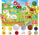 Tactile Puzzle Montessori Farm