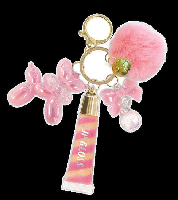 Trendy Lip Gloss with Keychain, Good Day