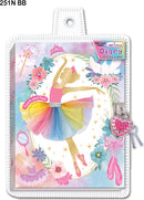 Diary with Lock & Keys, Ballerina Beauties