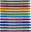 Color Sheen Metallic Colored Felt Tip Markers - Set of 12