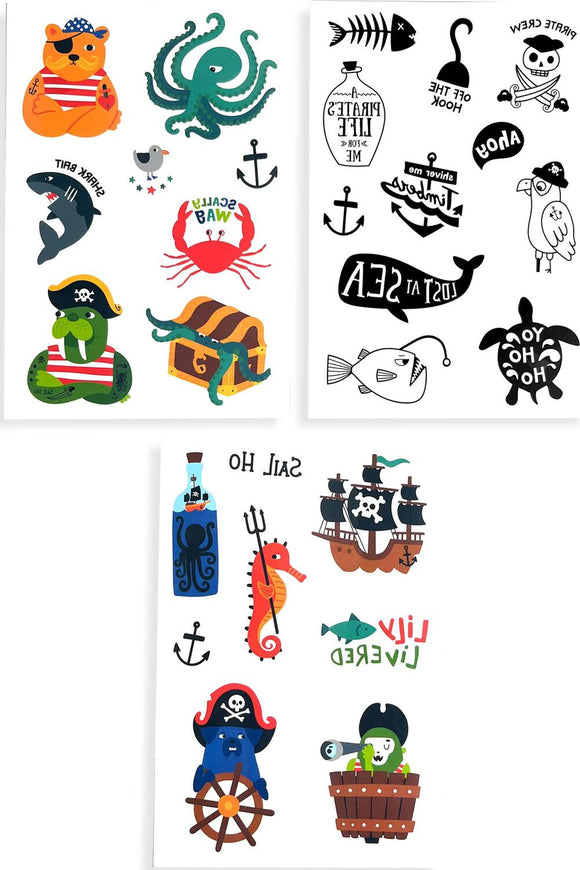 Mini Temporary Tattoos - Pirate's Life