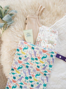 Travel Happens - Wet Bag (Medium + Handle) (Darling Dinos (Lilac Dino))