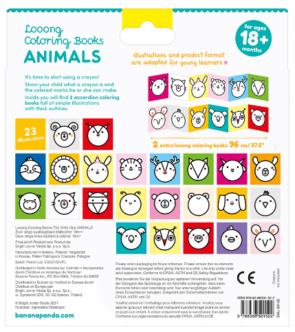 Looong Coloring Books: Animals