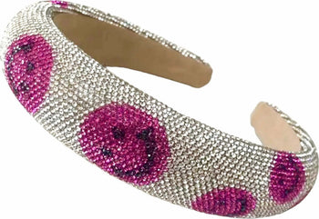 Smiley Face Crystal Headband