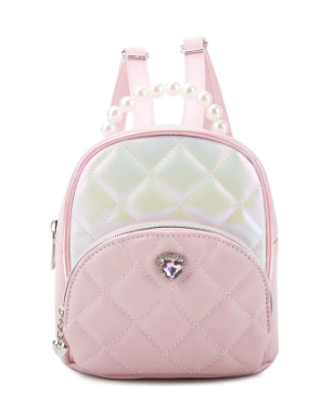Metallic Quilted Micro Mini Backpack | Bayou Kids
