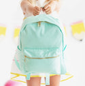 Solid Nylon Backpack: Mint