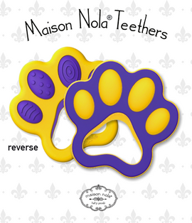 Louisiana-Theme Teether: Tiger Paw