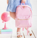 Solid Nylon Backpack: Pink