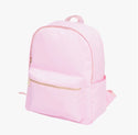 Solid Nylon Backpack: Pink