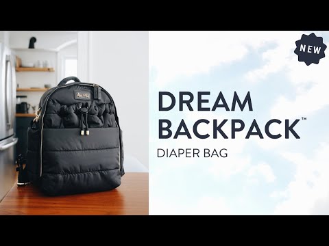 Dream Backpack: Midnight Black Diaper Bag-3