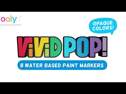 Vivid Pop! Water Based Paint Markers: Metallic-6