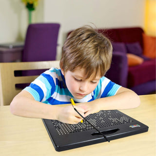 PicassoTiles Double-Sided Magnetic Drawing Board Alphabet Letter and Freestyle