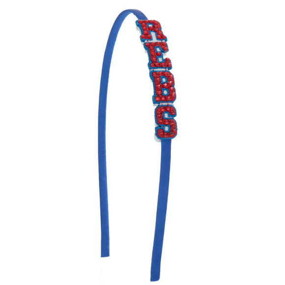 REBS (Rebels) Rhinestone Patch Headband